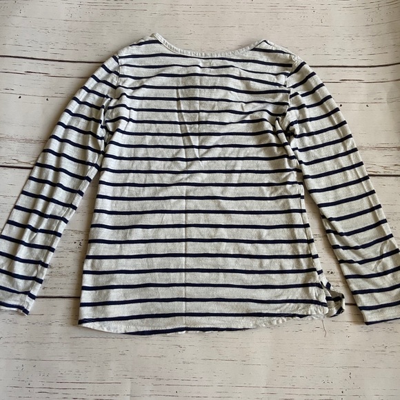 navy/white striped long sleeve tee! - Picture 2 of 3